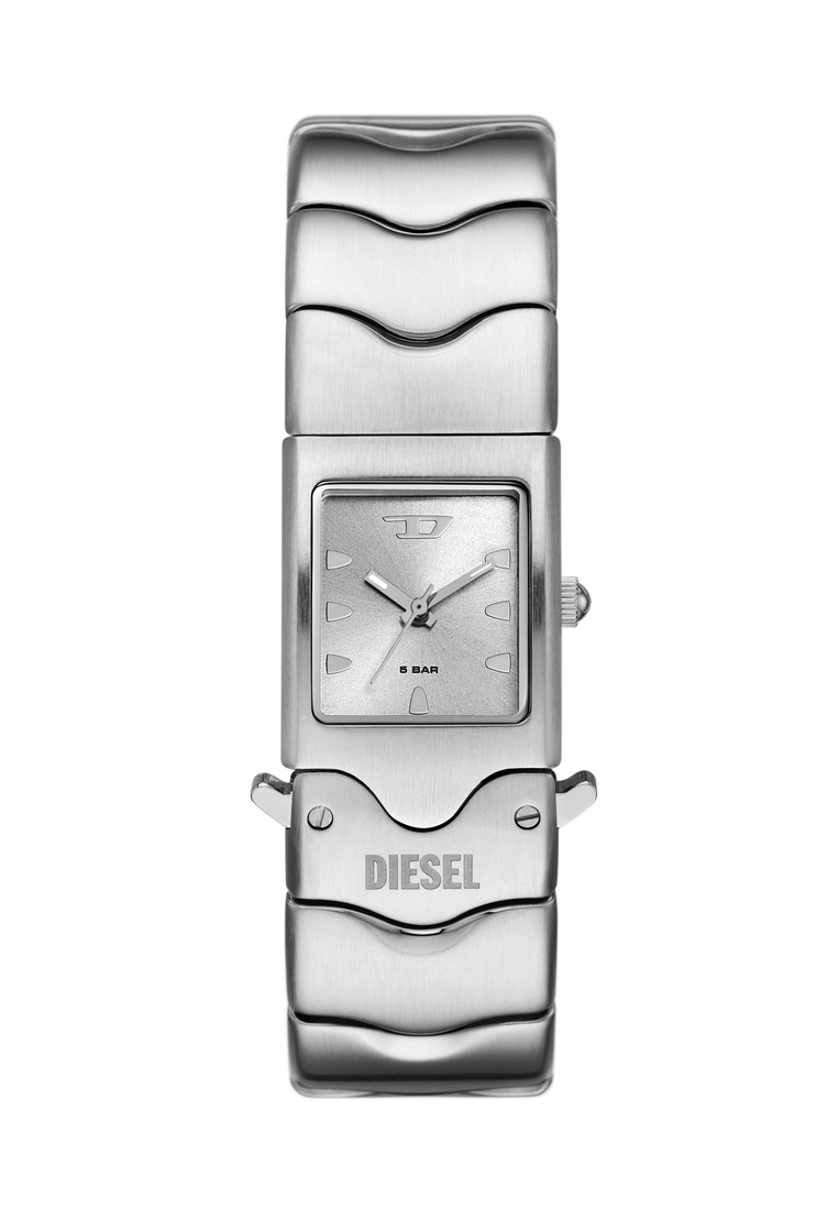 Diesel Diesel Men's Closer Analog Watch ( DZ2222 ) - Quartz, Silver Case, Rectangular Dial, 22 MM Si
