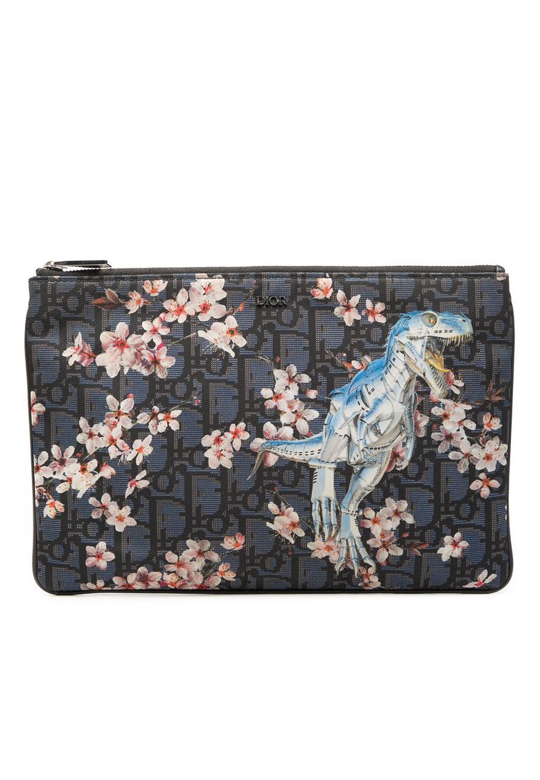 Dior Pre-Loved Dior Hajime Sorayama Oblique Nylon Safari Clutch