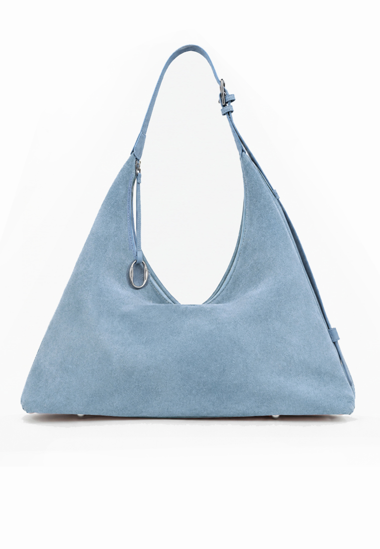 Dr. Cardin [10SEP LAUNCH] Dr Cardin Angular Tote Bag / Soft Suede / Faux Leather / Polka-dots design