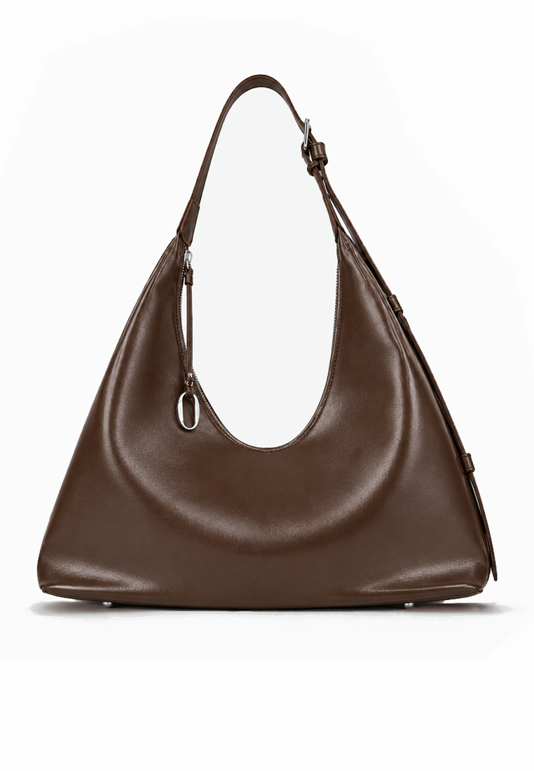 Dr. Cardin [10SEP LAUNCH] Dr Cardin Angular Tote Bag / Soft Suede / Faux Leather / Polka-dots design