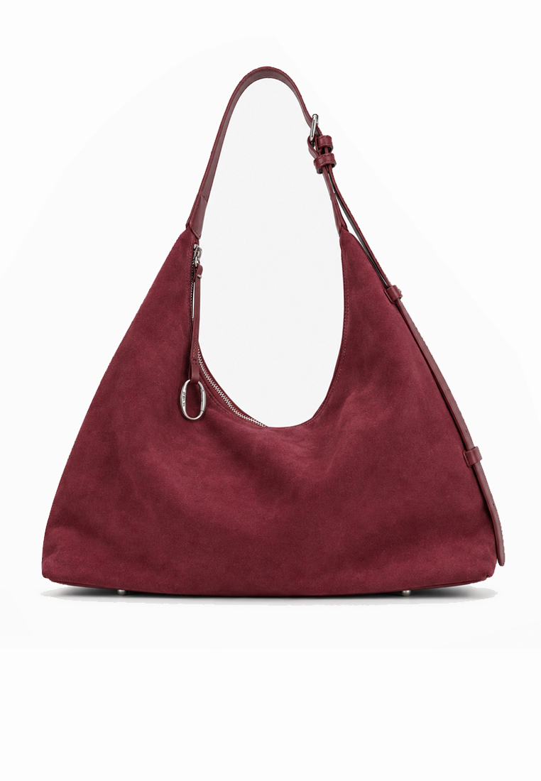 Dr. Cardin [10SEP LAUNCH] Dr Cardin Angular Tote Bag / Soft Suede / Faux Leather / Polka-dots design