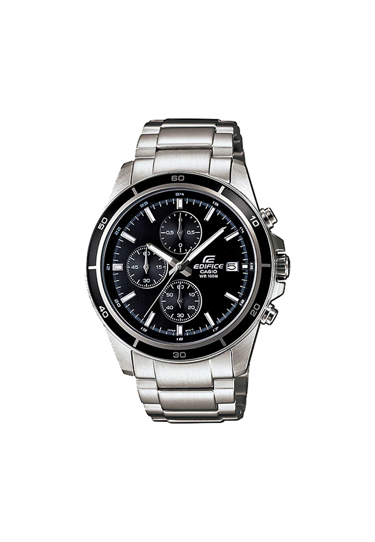 Edifice Men's Chronograph Watch EFR-526D-1AV Silver Stainless Steel Band Man Watch