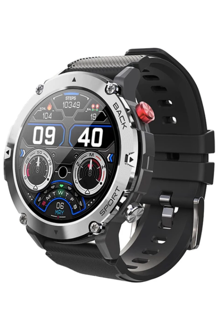 EGLANTINE Smart Watch 128M, OLED 360x360 High Resolution Screen, Bluetooth call, 300mAh Battery, IP6