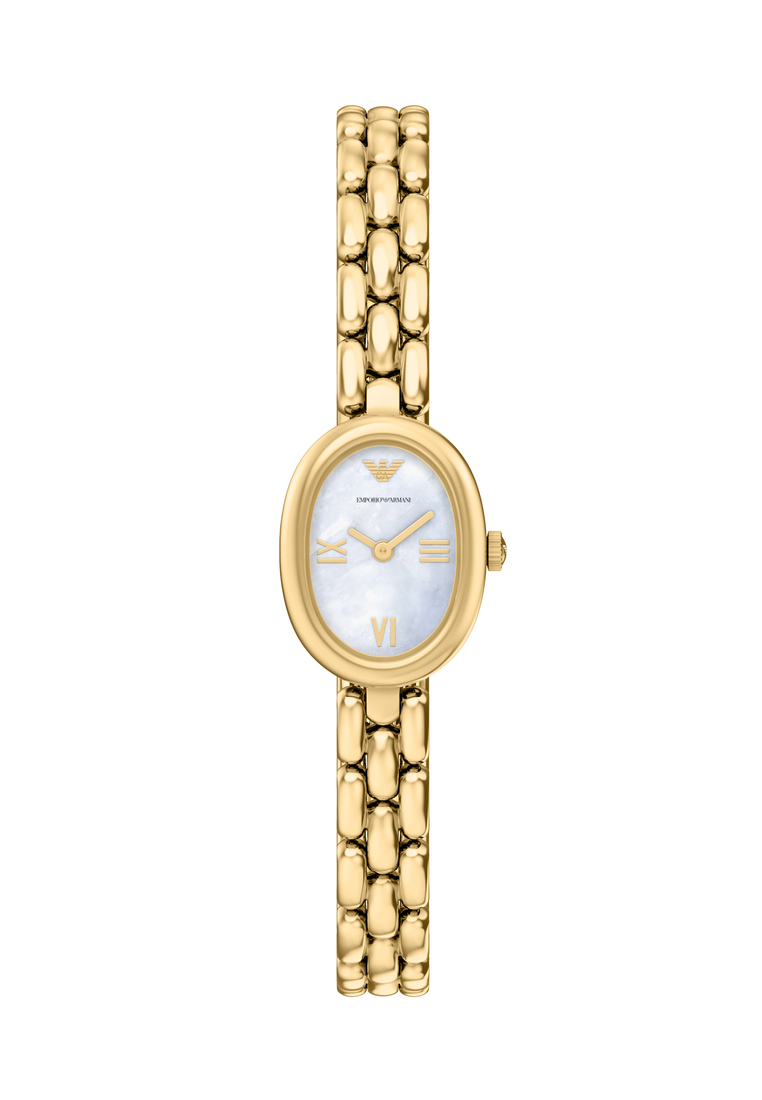 Emporio Armani Emporio Armani Women's Analog Watch ( AR11721 ) - Quartz, Gold Case, Oval Dial, Below
