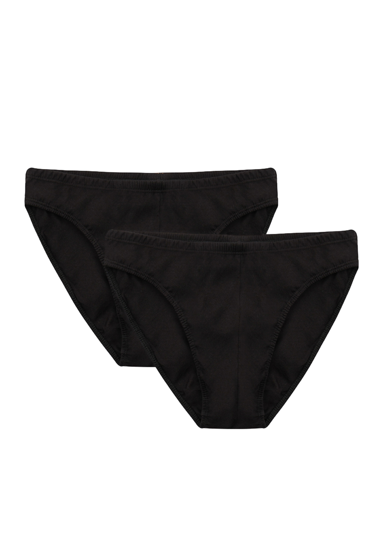 EROS Pack of 2 Black Briefs, Regular, Underwear for Men