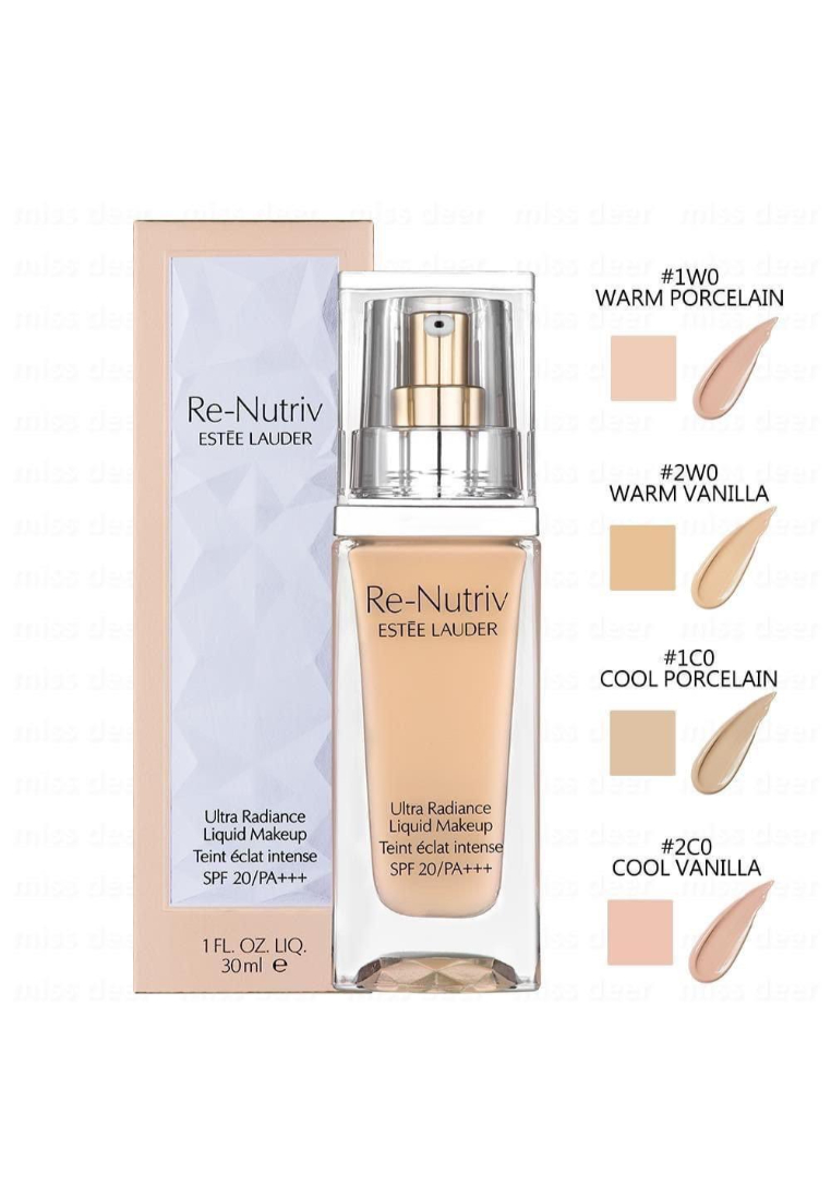 Estée Lauder ESTEE LAUDER-Re-Nutriv Ultra Radiance Liquid Makeup Spf20/PA+++ 30ml 1w0 #Warm Porcelai