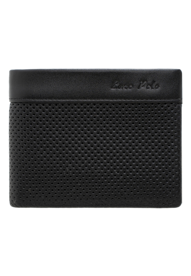 Euro Polo Men's Genuine Leather Flip Up ID Bifold Coin Wallet EWA 40174