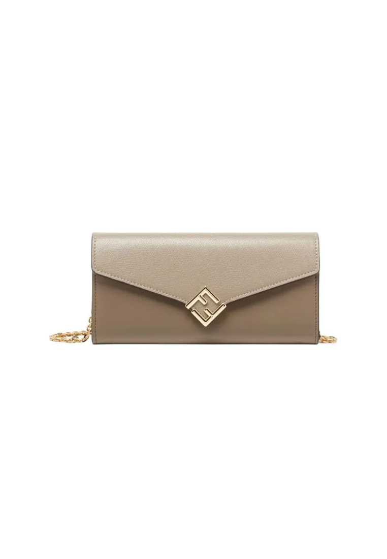 Fendi FF Diamonds Women's Shoulder Bag in Grey 8M0365 ALV4