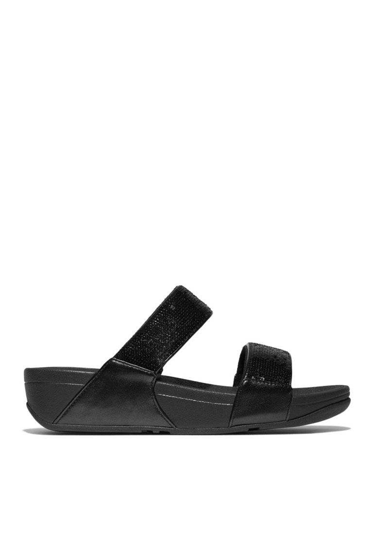 FitFlop FitFlop LULU Sequin Slides - All Black (JF2-090)