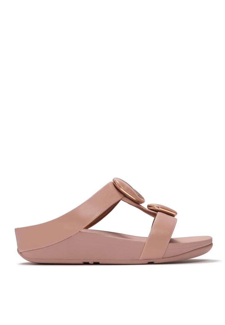 FitFlop FitFlop FINO Marbled Stone H-Bar Slides - Clay Blush (A2K-E53)