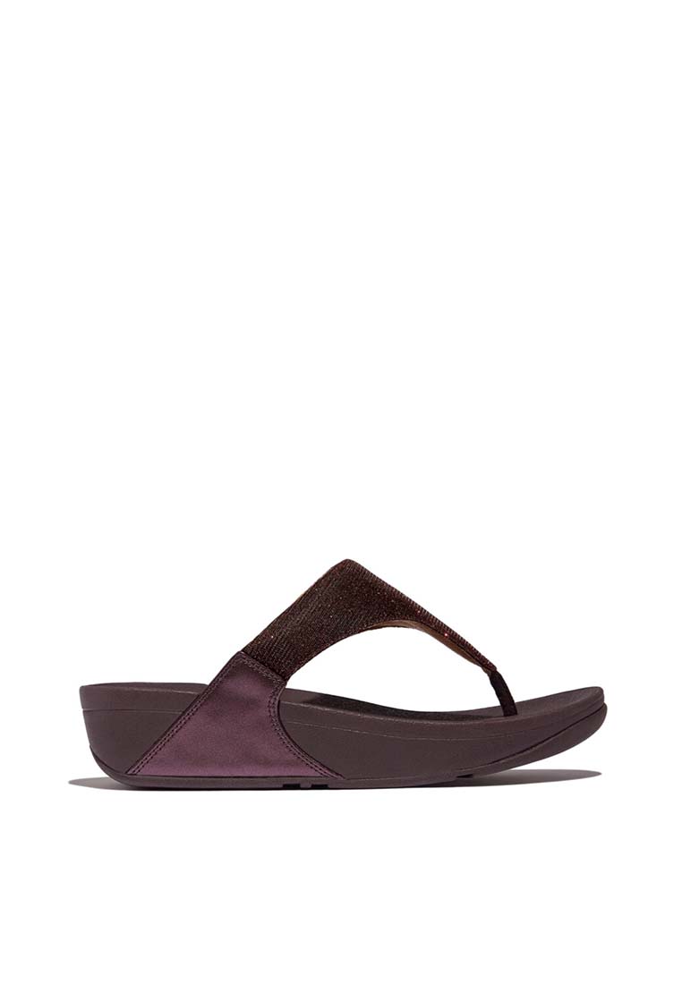 FitFlop FitFlop LULU Shimmerlux Toe-Post Sandals - Plumberry (FZ7-C88)