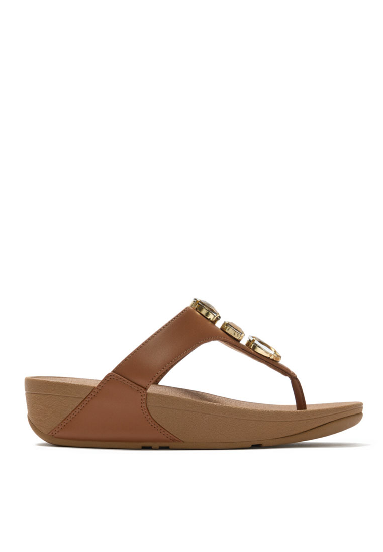 FitFlop FitFlop LULU Ultra-Jewel Toe-Post Sandals - Deep Tan (A5E-C15)