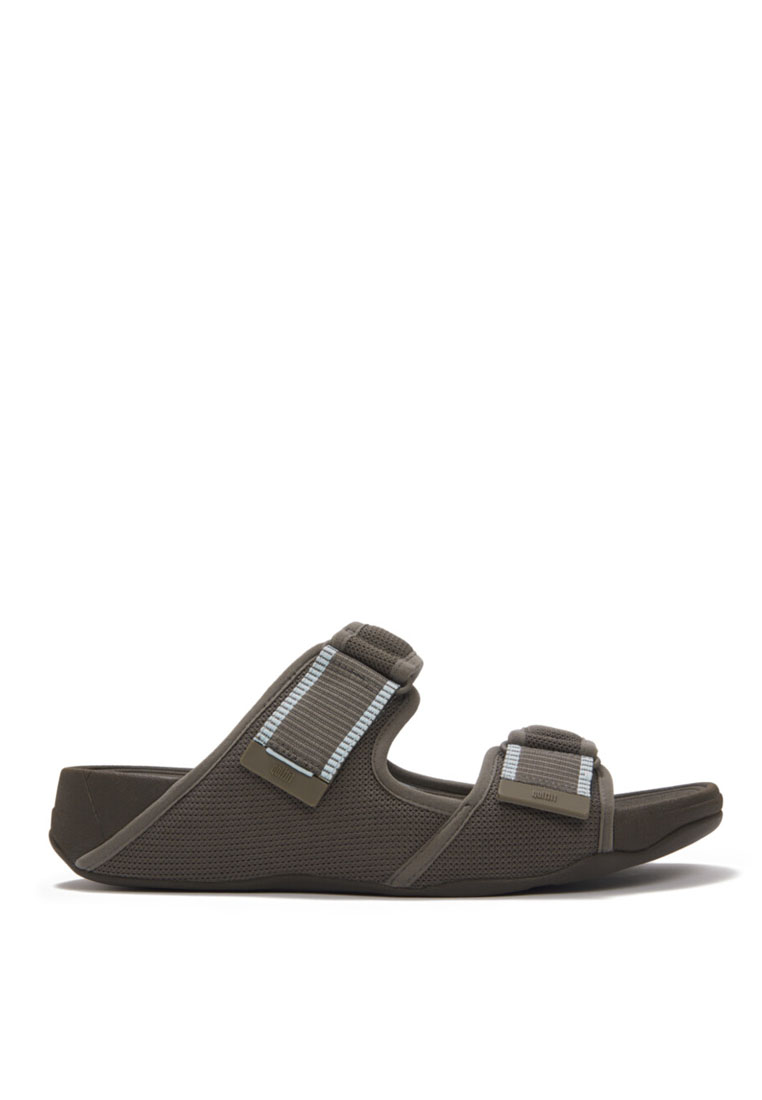 FitFlop FitFlop GOGH MOC Mens Adjustable Water-Resistant Mesh Slides - Bungee Cord/Cloudy Blue (A3W-
