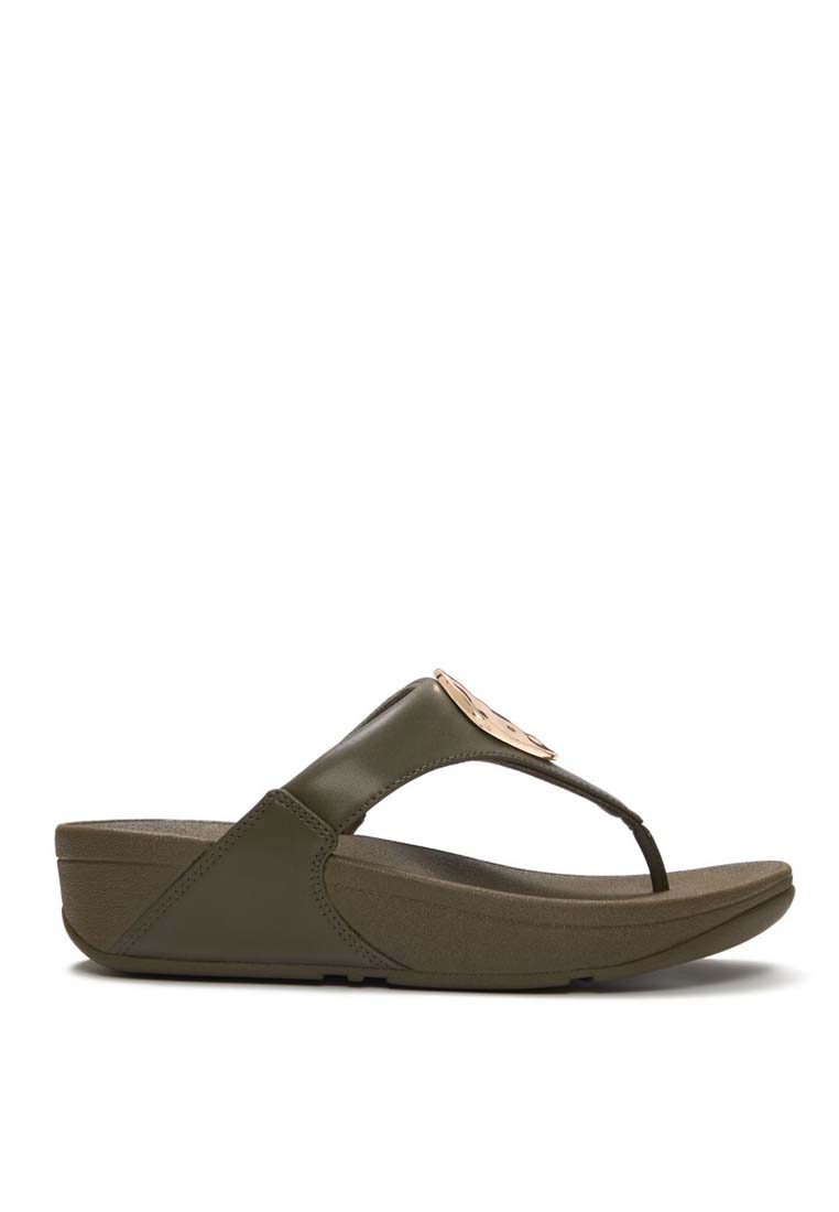 FitFlop FitFlop LULU Adornment Toe-Post Sandals - Deep Olive (ACP-B77)