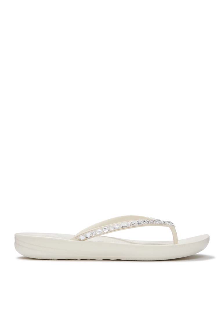 FitFlop FitFlop IQUSHION Multi-Crystal Ergonomic Flip-Flops -Cream (JC8-477)