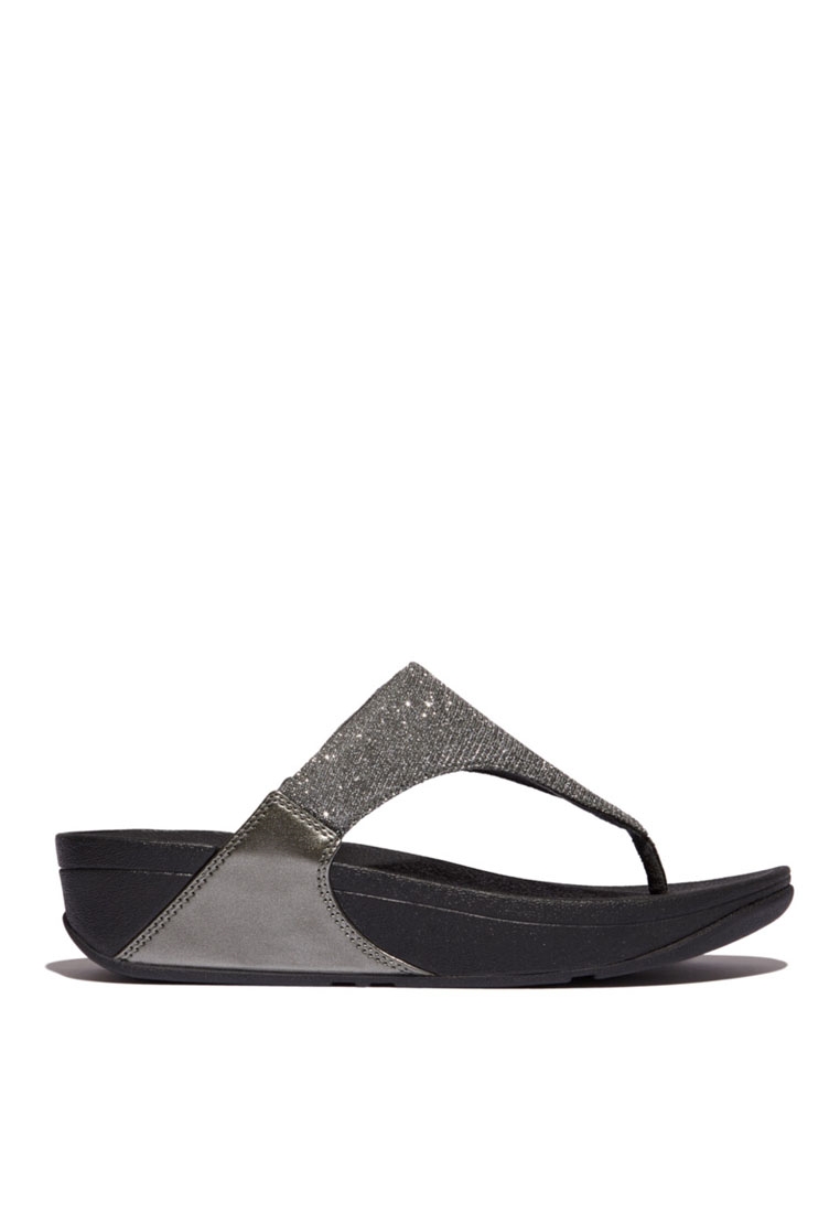 FitFlop FitFlop LULU Shimmerlux Toe-Post Sandals - Pewter (FZ7-054)