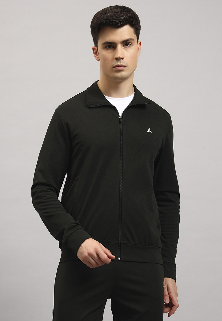 Fitleasure Men's Green Training Track Jacket