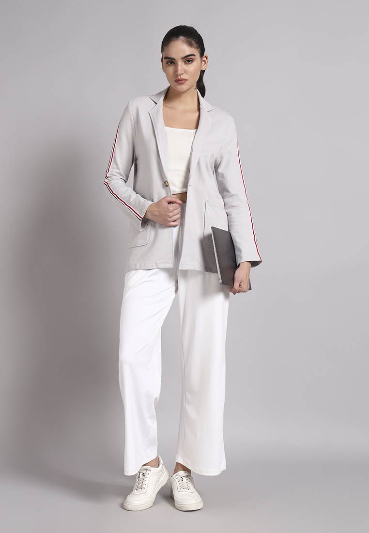 Fitleasure Women's Flow Active Workwear Grey Blazer