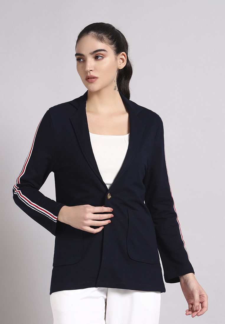 Fitleasure Women's Flow Active Workwear Navy Blazer