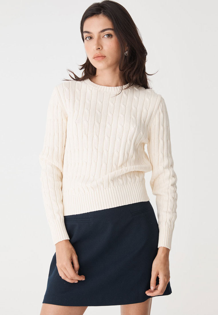 FORCAST Juanita Cotton Cable Knit