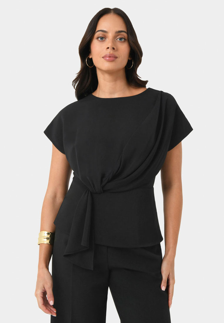 FORCAST Athena Draped Top