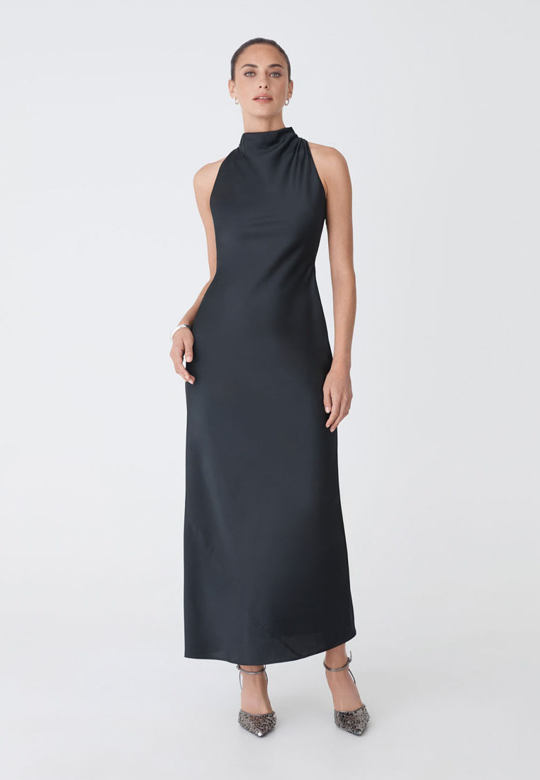 FORCAST Delilah Bias Satin Dress