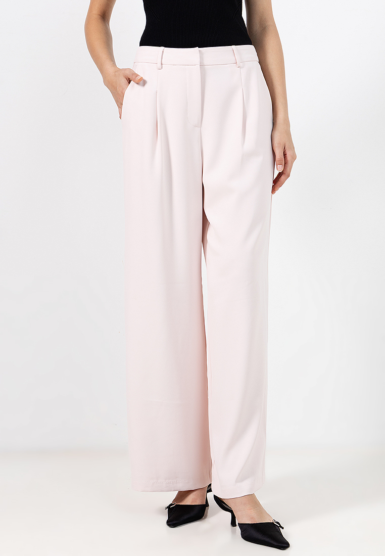 FORCAST Daphne Pleated Crepe Pants