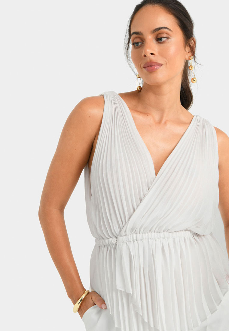 FORCAST Arina Pleated Top