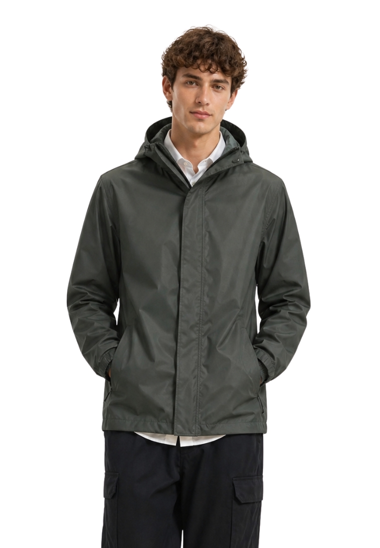 FOREST Forest Men Windbreaker Reflective Waterproof Jacket - 30392-49Teal