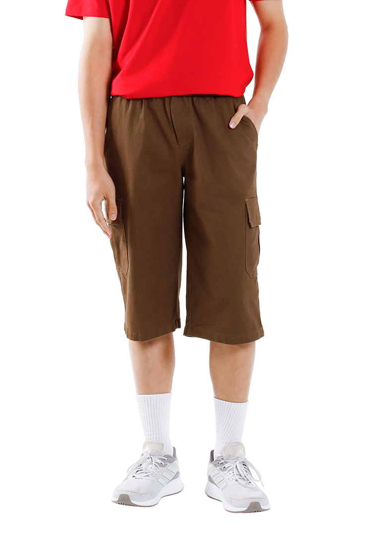 FOREST Forest Men Cotton 3 Quarter Cargo Pants - 65866-48DkOlive