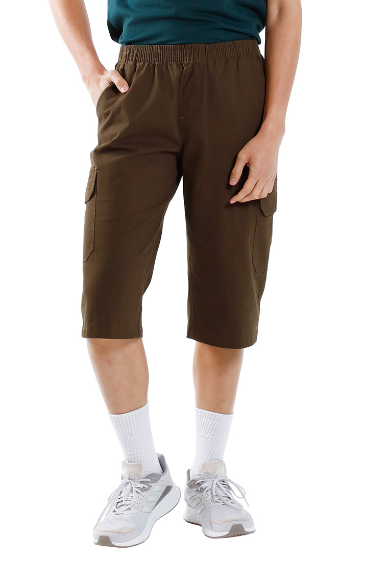 FOREST Forest Men Cotton 3 Quarter Cargo Pants - 65866-45Olive