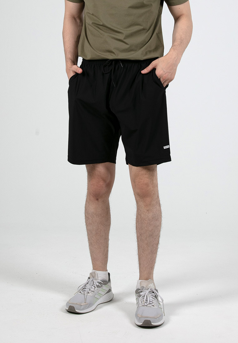 FOREST Forest Stretchable Ice Silk 19/20" Sport Shorts Quick Dry Short Pants Men - 65854-01Black
