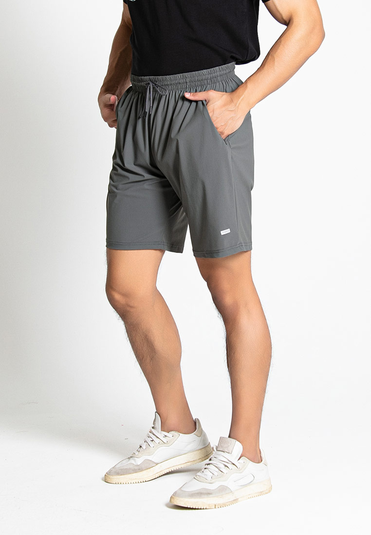 FOREST Forest Stretchable Ice Silk 19/20" Sport Shorts Quick Dry Short Pants Men - 65854-03DkGrey