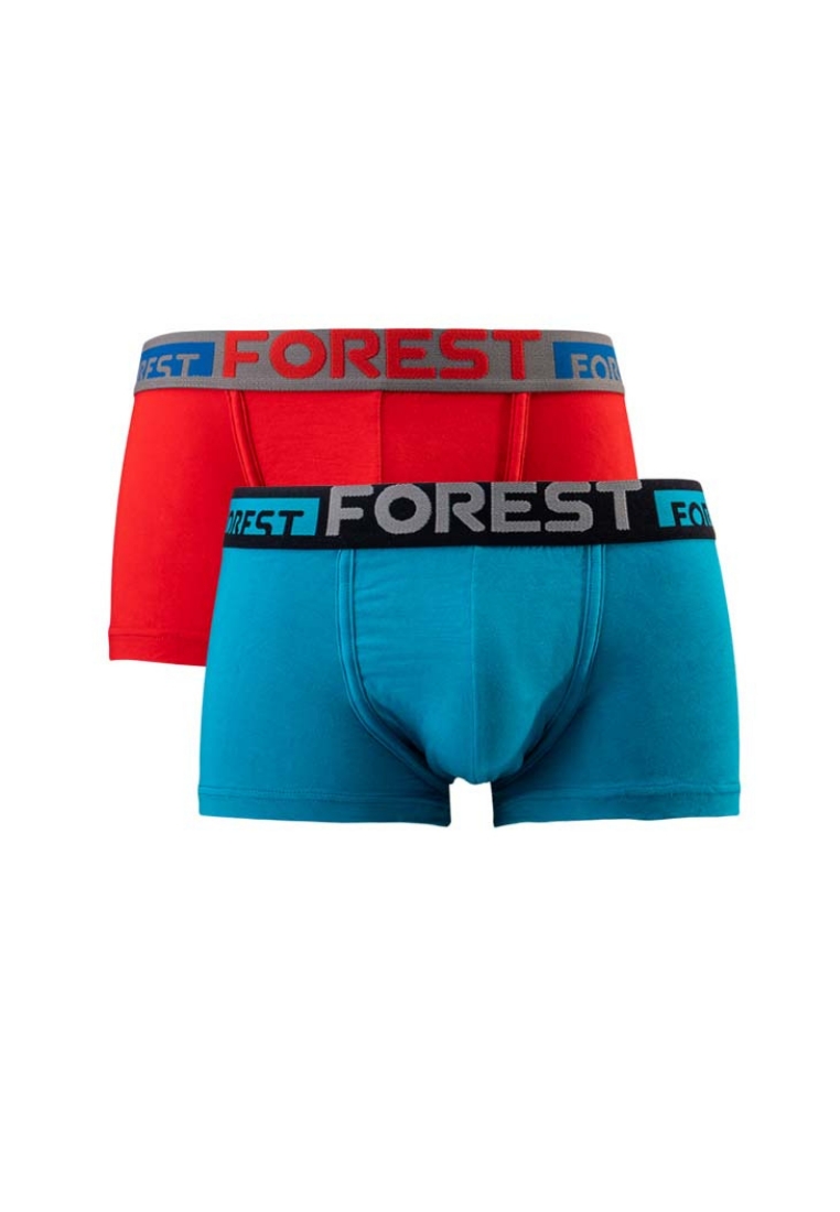 FOREST Forest Underwear Cotton Spandex Shorty Brief (2 Pieces) Assorted Colour-FUD0062S