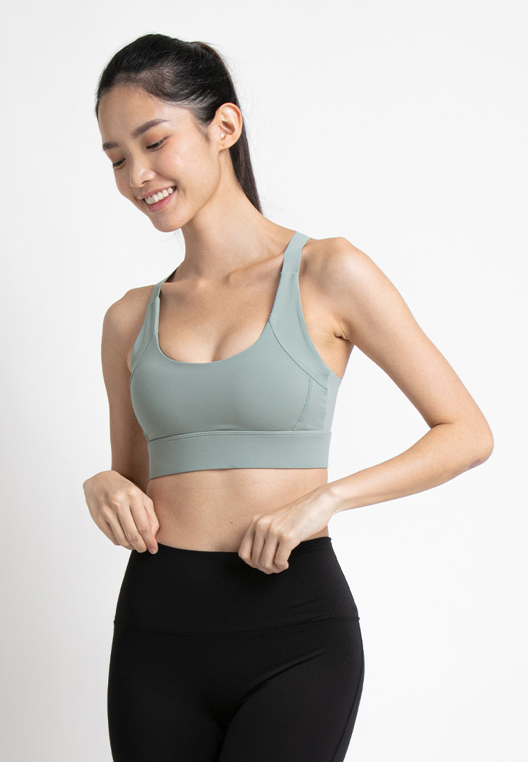 FOREST Forest Ladies Dri Fit Sport Bra Quick Dry Women Top Sport Bra Sportswear - 822182-47MintGreen