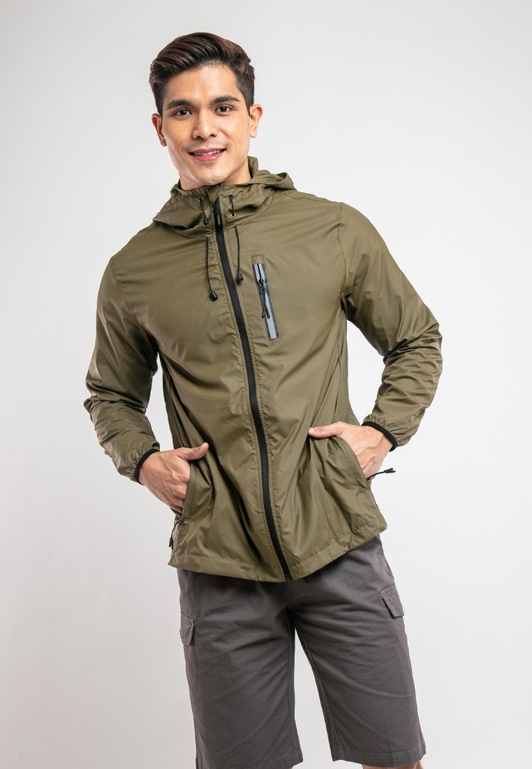 FOREST Forest Windbreaker Water Repellent Jacket - 30361-45Dk Olive