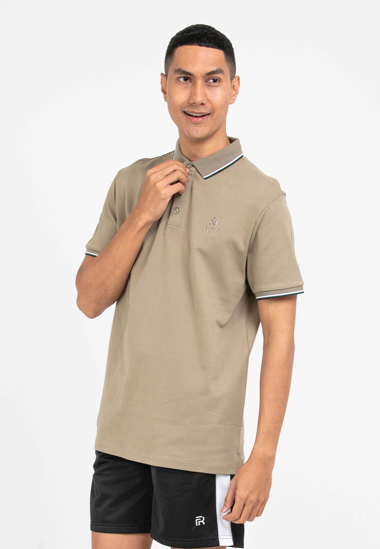 FOREST Forest Premium Weight Cotton Polo Tee 220gsm Interlock Knitted Polo T Shirt | 23761-48Olive
