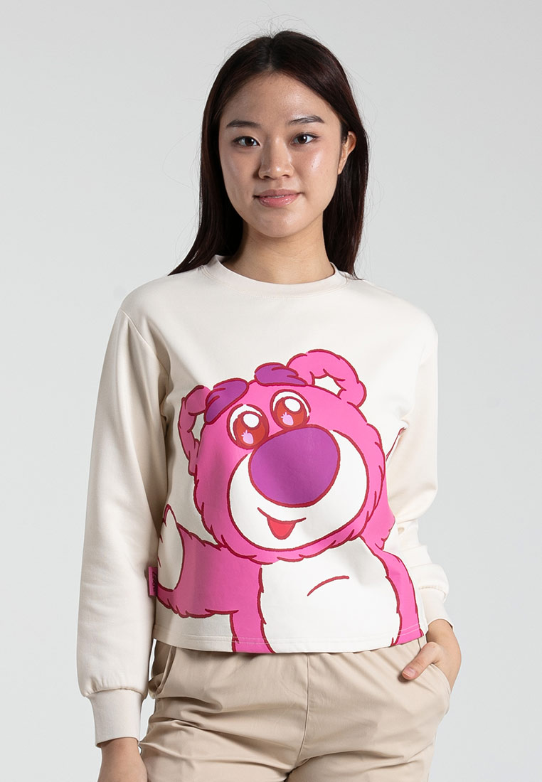 FOREST Forest x Disney Lotso Heavy Weight (260gsm) Oversized Long Sleeve Ladies Top - FW820098-06Off
