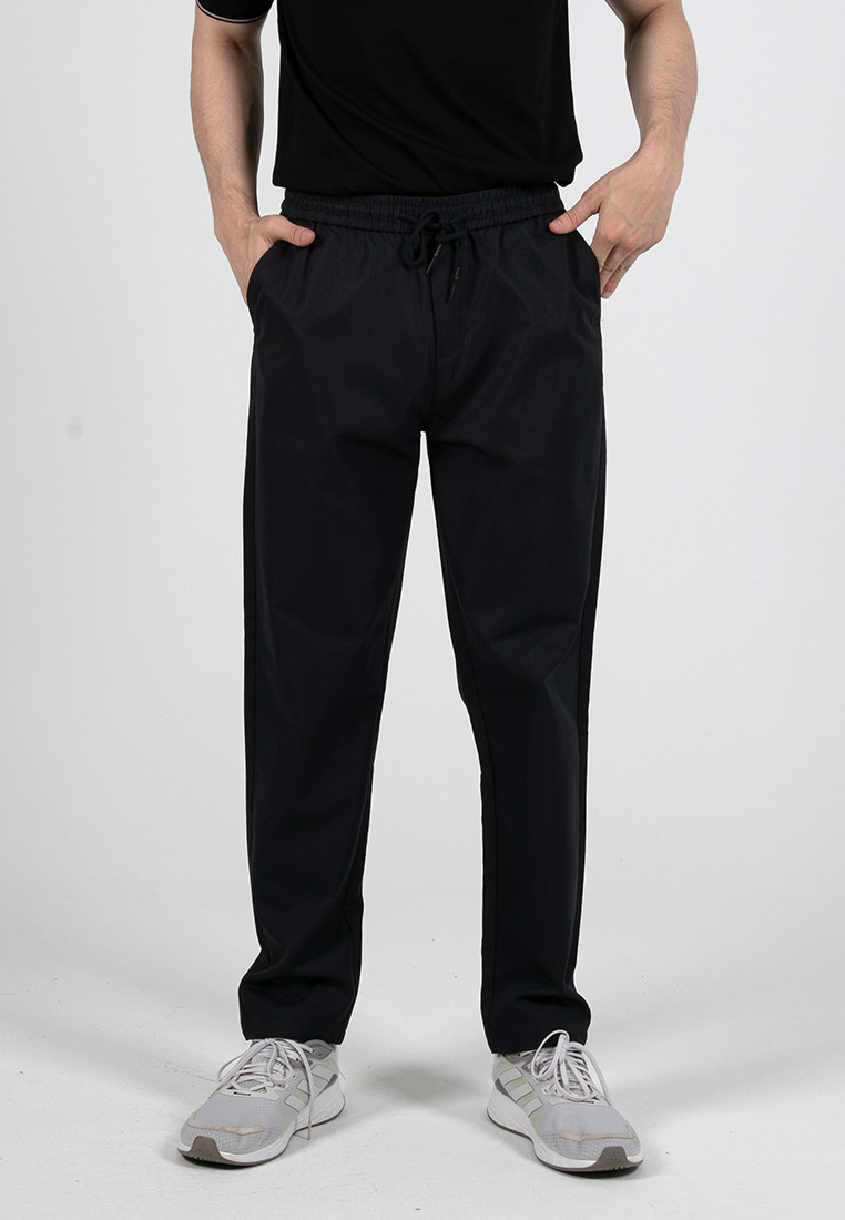 FOREST Forest Elastic Waist Trousers Casual Long Pants Men | 10788-03DkGrey