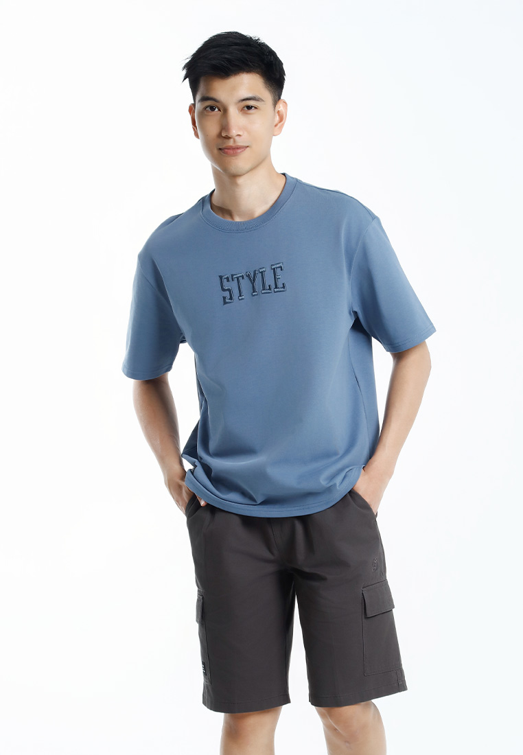 FOREST Forest Oversized Heavy Weight 320gsm Dual-ply Cotton Yarn Short Sleeve T Shirt Men - 24091-38