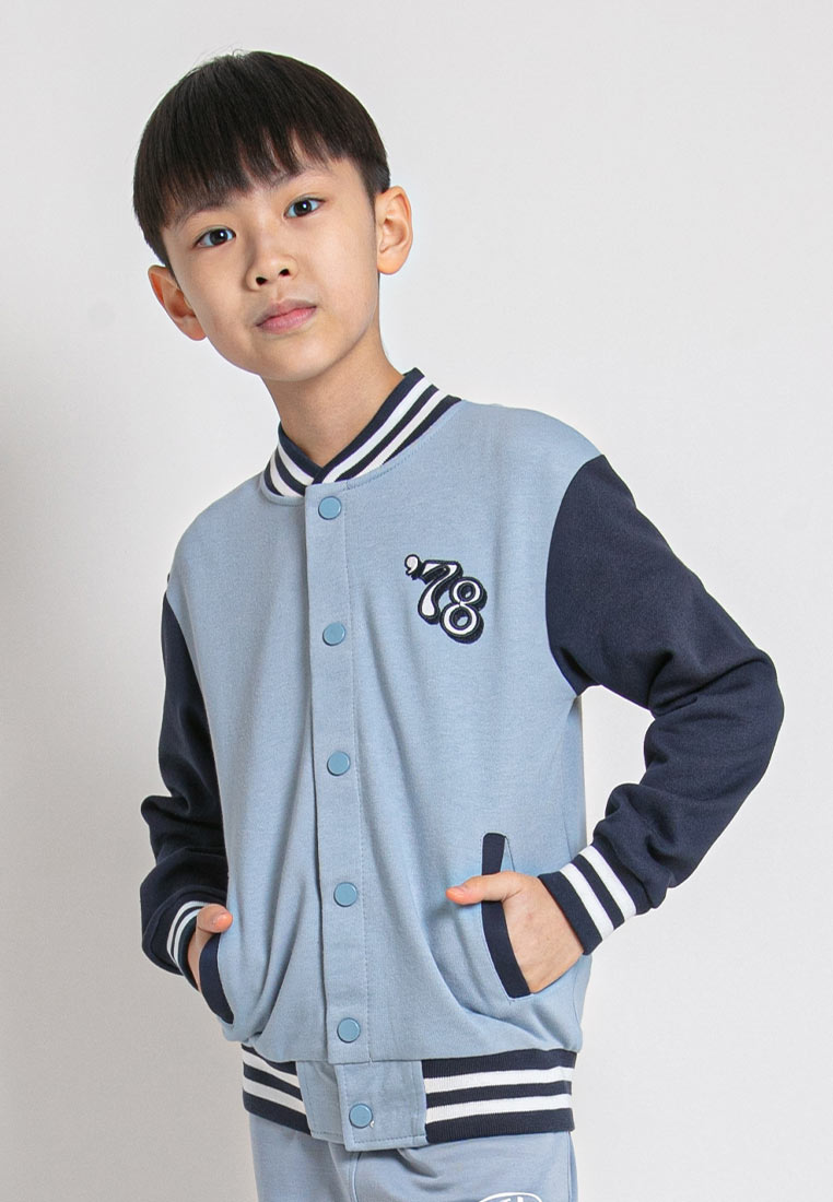 FOREST Forest X Garfield 320GSM Heavy Weight Cotton Terry Baseball Jacket Men /Ladies / Kids Sweater