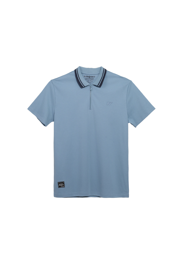 FOREST Forest Premium Weight Air-Cotton 190gsm Short Sleeve Polo Tee Men - 621418-31Blue