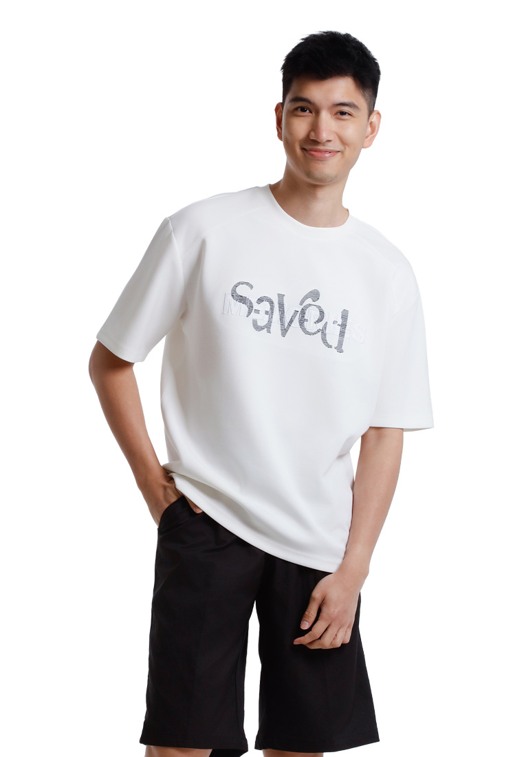 FOREST Forest Oversized Premium Weight Air-Cotton Short Sleeve Tee Men - 24084-02White