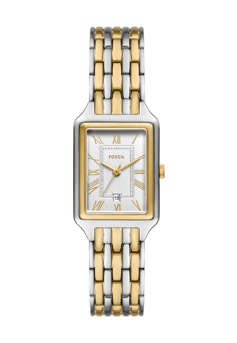 Fossil Fossil Women's Raquel Analog Watch ( ES5368 ) - Quartz, Silver Case, Rectangular Dial, 12 MM 
