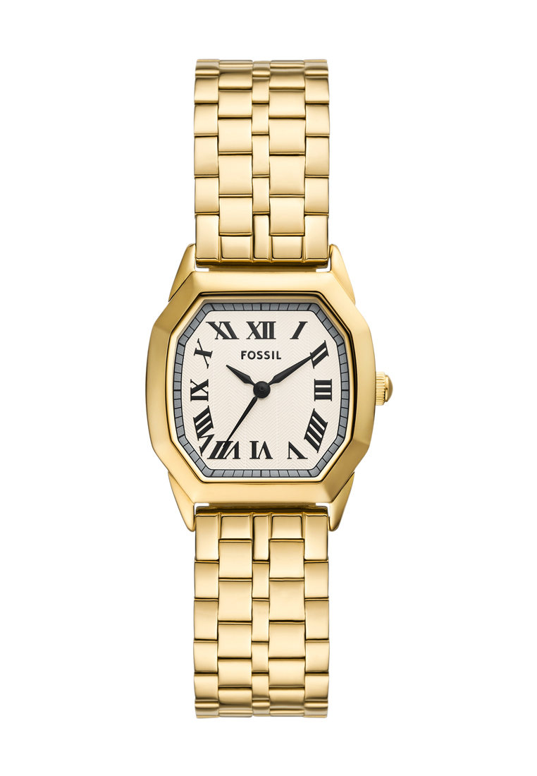 Fossil Fossil Women's Harlow Analog Watch ( ES5361 ) - Quartz, Gold Case, Octagon Dial, 16 MM Gold S
