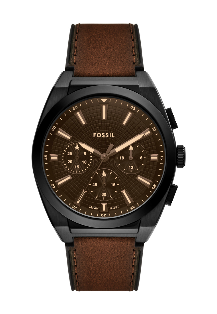 Fossil Fossil Men's Everett Chronograph Watch ( FS6108 ) - Quartz, Black Case, Round Dial, 18 MM Bro
