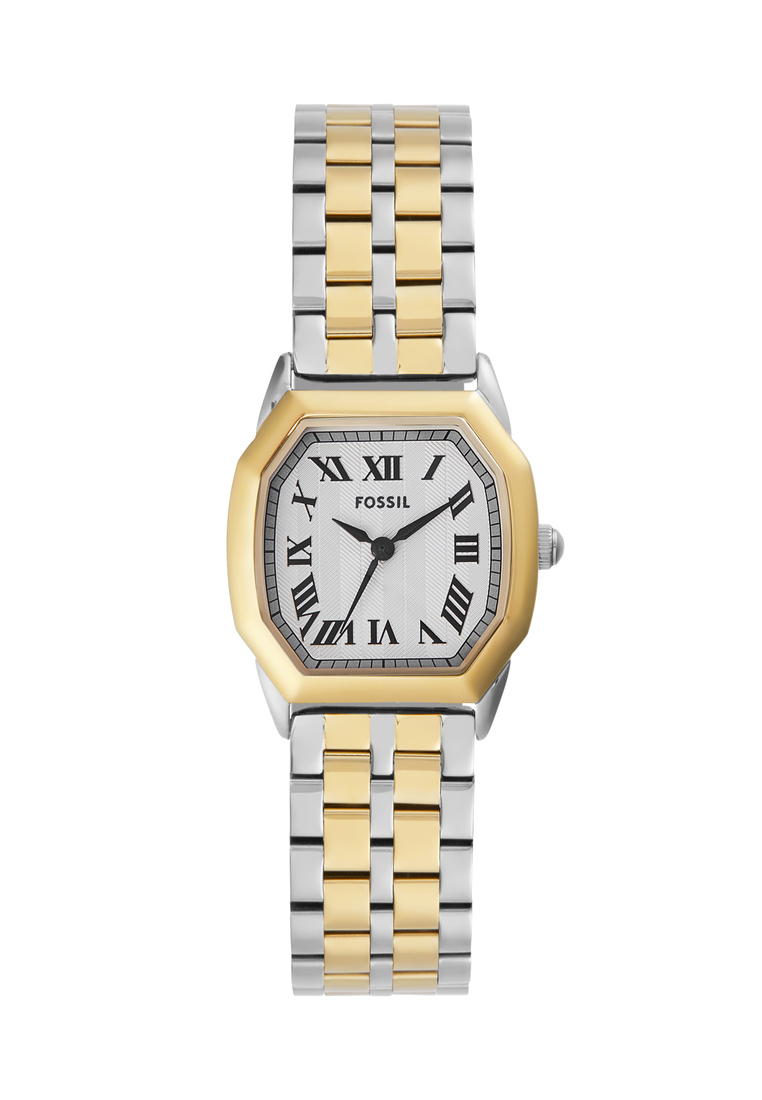 Fossil Fossil Women's Harlow Analog Watch ( ES5362 ) - Quartz, Two Tone Case, Octagon Dial, 16 MM Tw