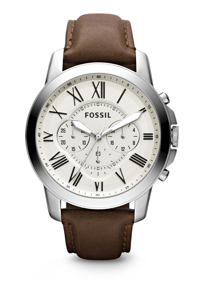 Fossil Fossil Male's Grant brown Leather Watch FS4735