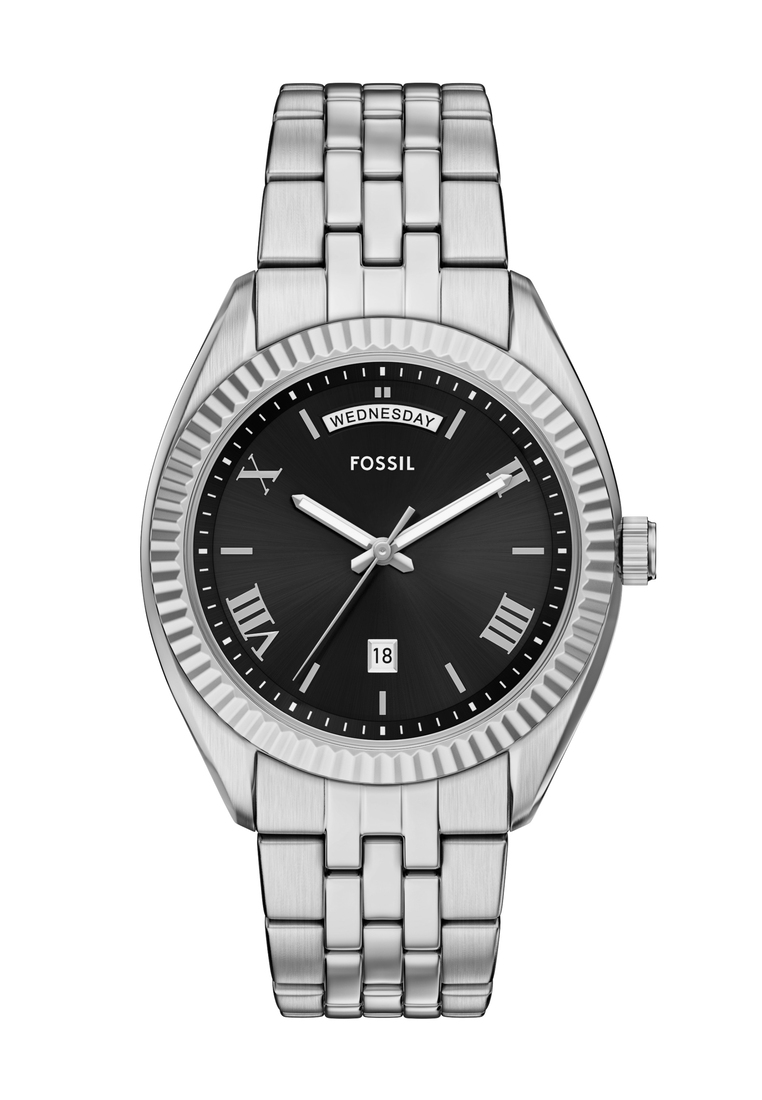 Fossil Fossil Men's Campbell Analog Watch ( FS6139 ) - Quartz, Silver Case, Round Dial, 22 MM Silver