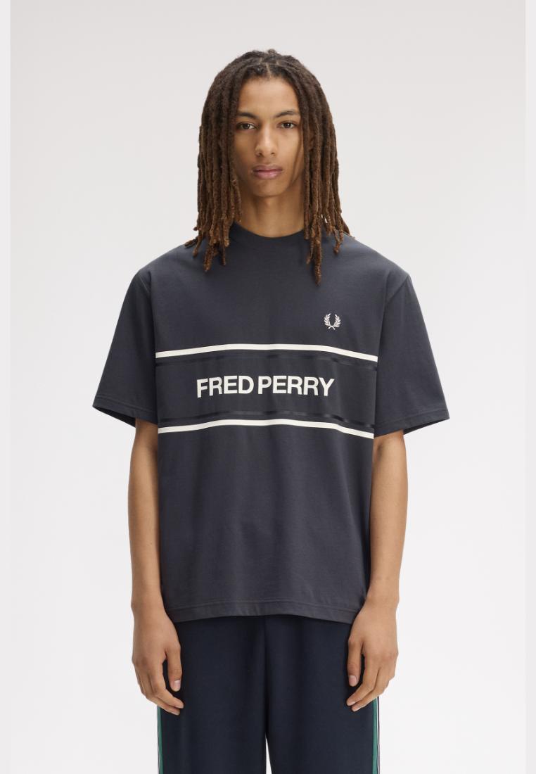 FRED PERRY Fred Perry M2461 Fred Perry Graphic T-Shirt (Anchor Grey)